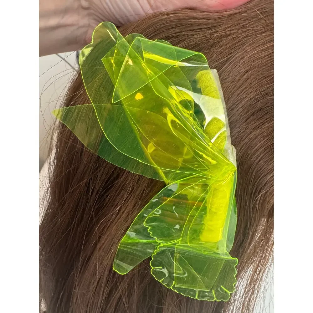 Jennifer Behr NWOT Yellow Lucite Acrylic Petal Statement Hair Comb Runway Rare